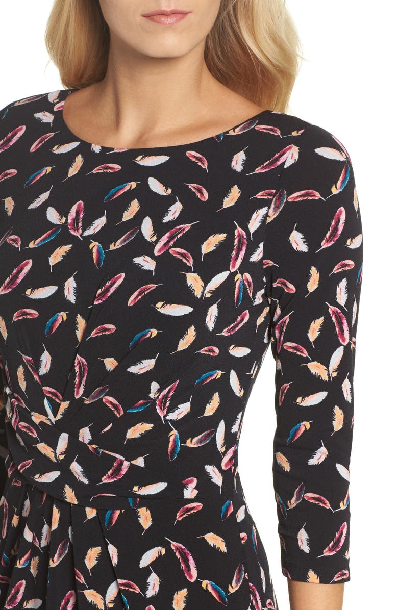 Adrianna Papell Print Stretch Sheath Dress, Alternate, color, 