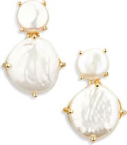 EYE CANDY LOS ANGELES Siya Faux Pearl Drop Earrings
