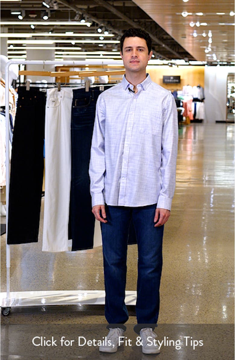 Cross Hatch Cotton Dobby Button-Up Shirt, sales video thumbnail