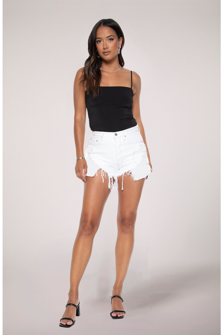 Pearl Girl Short, Alternate, color, White
