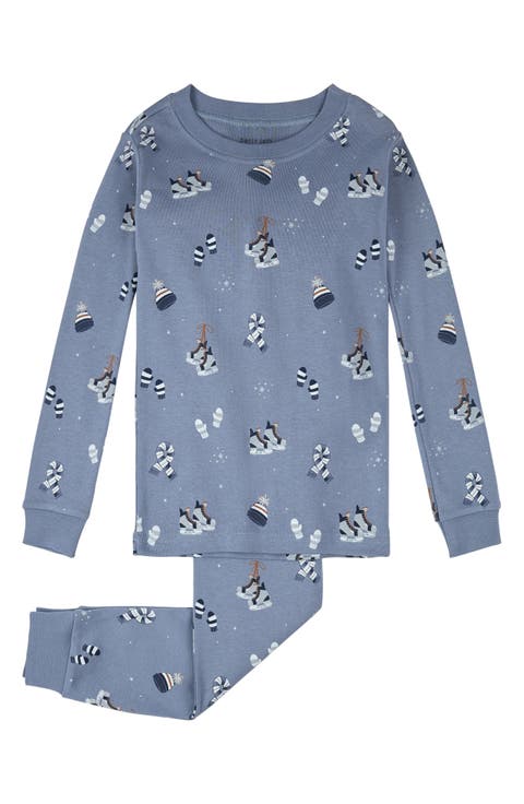 Kids' Cozy Winter Print Fitted Organic Cotton Two-Piece Pajamas (Toddler & Little Kid)