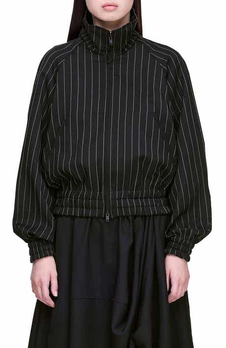 Pinstriped Track Jacket