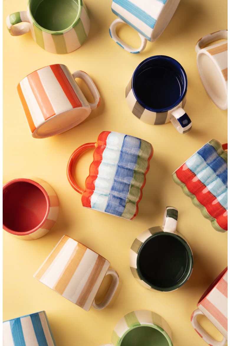 Stripe Mug, Alternate, color, BROWN