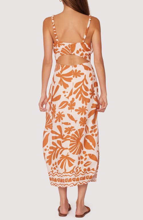 Lost + Wander Tropical Dream Maxi Dress In Brown-multi