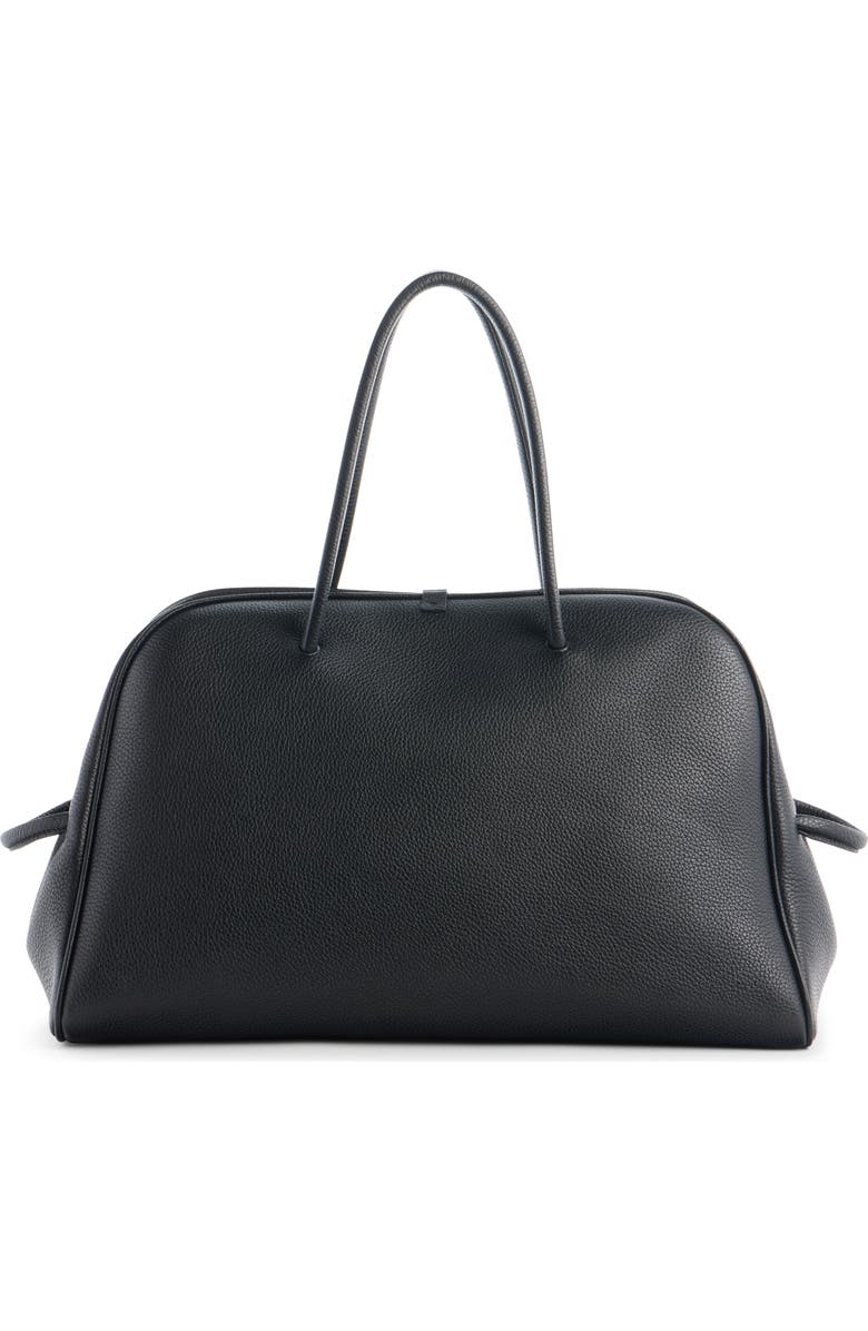 Jacquemus Le Turismo Leather Bowling Bag, Alternate, color, Black