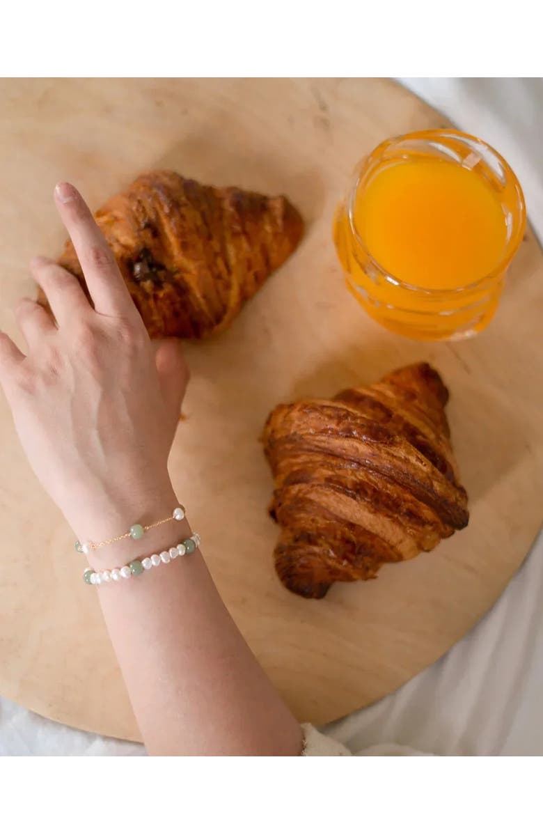 seree Olivia Jade pearl bracelet, Alternate, color, Light Green