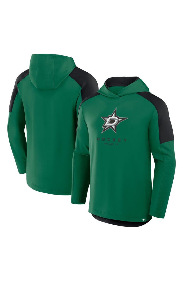 FANATICS Men's Fanatics Kelly Green Dallas Stars Meta Game Transitional Pullover Hoodie, Main, color, Kelly Green
