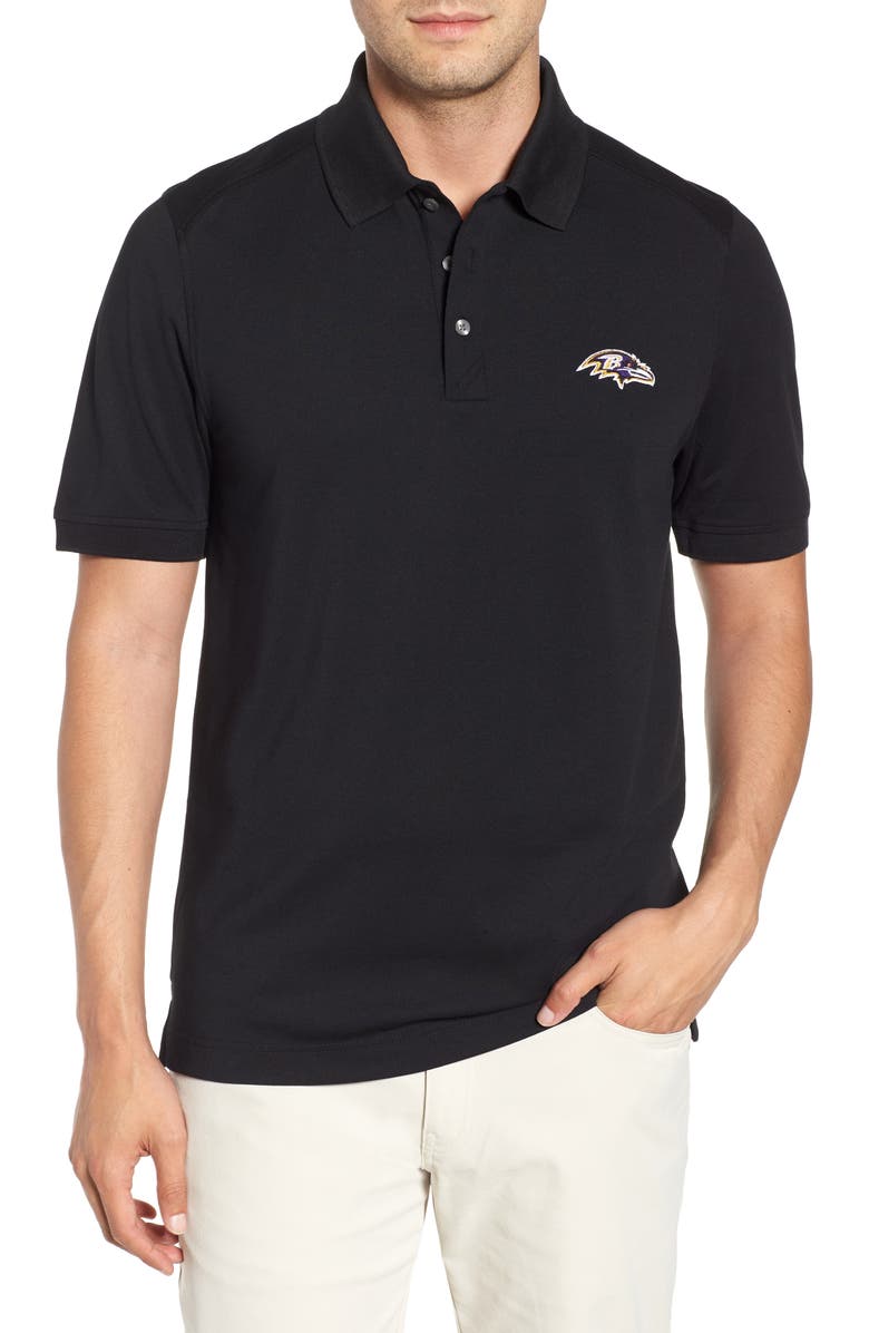 Cutter & Buck Baltimore Ravens - Advantage Regular Fit DryTec Polo, Main, color, 
