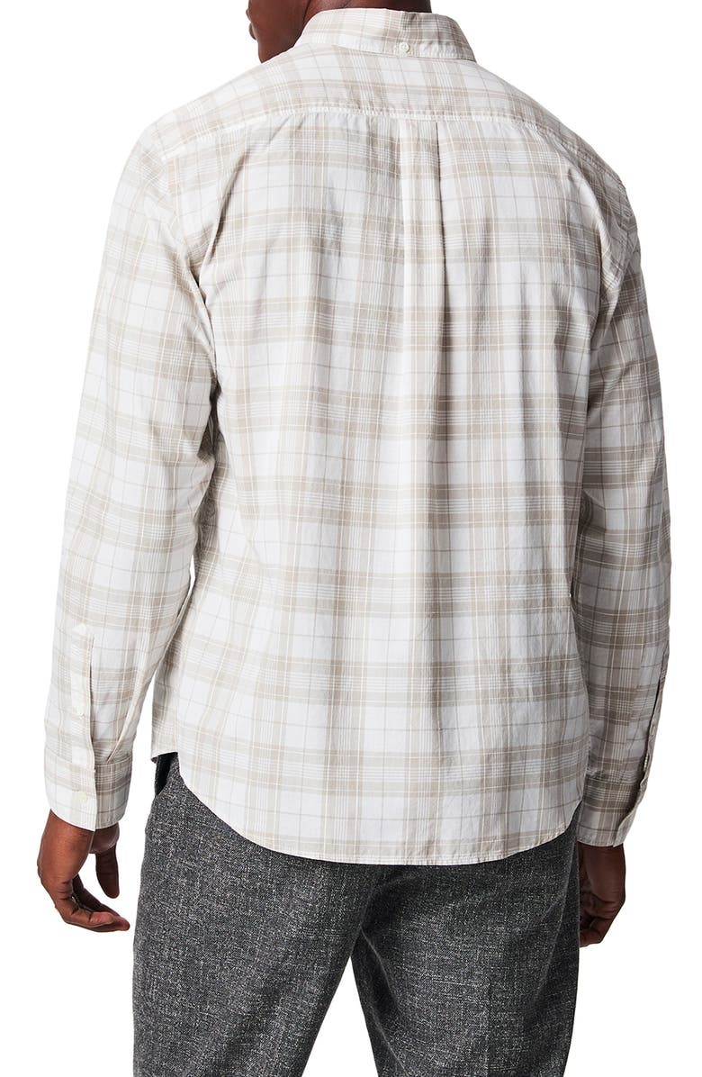 Billy Reid Tuscumbia Standard Fit Plaid Cotton & Linen Button-Down Shirt, Alternate, color,