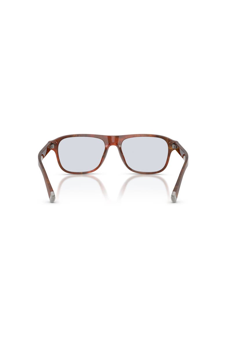55mm Rectangle optical glasses, Alternate, color, Brown