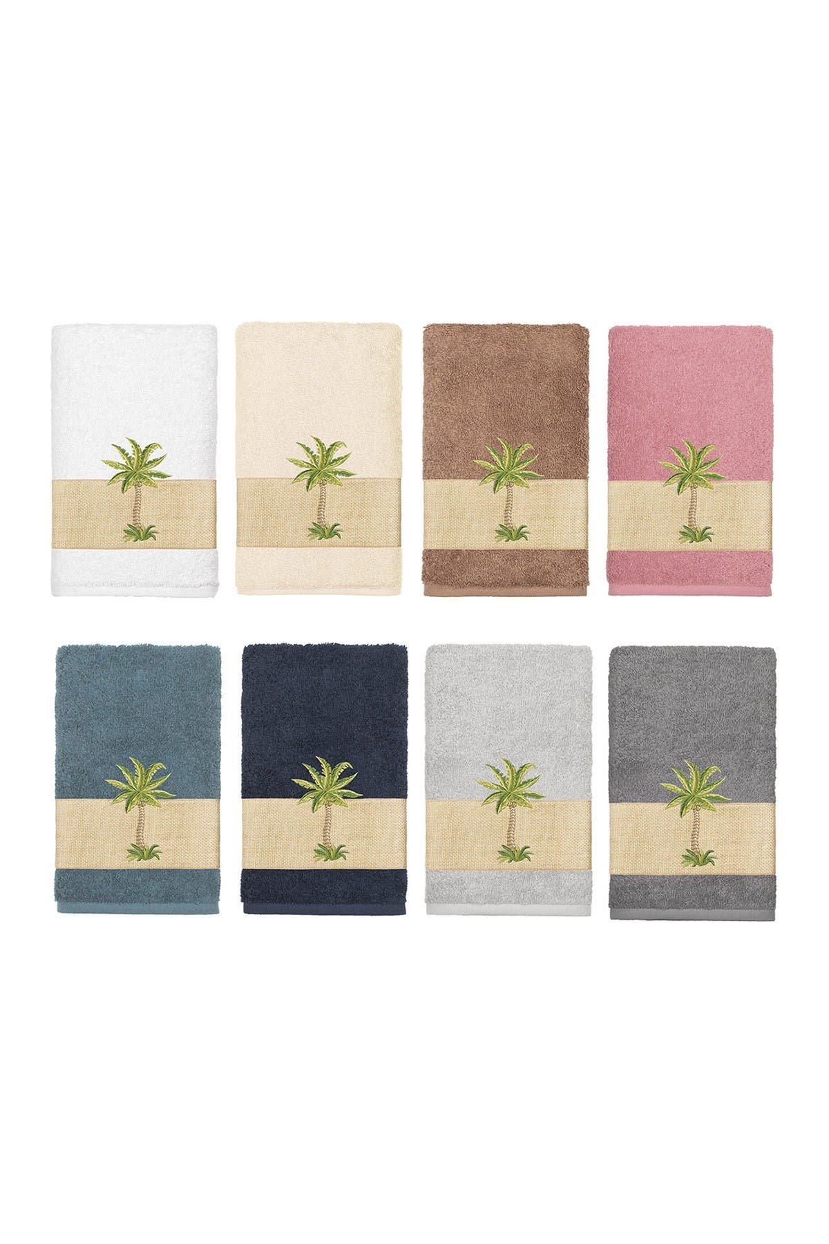 Linum Home Textiles Colton Embellished Hand Towel - Tea Rose ...
