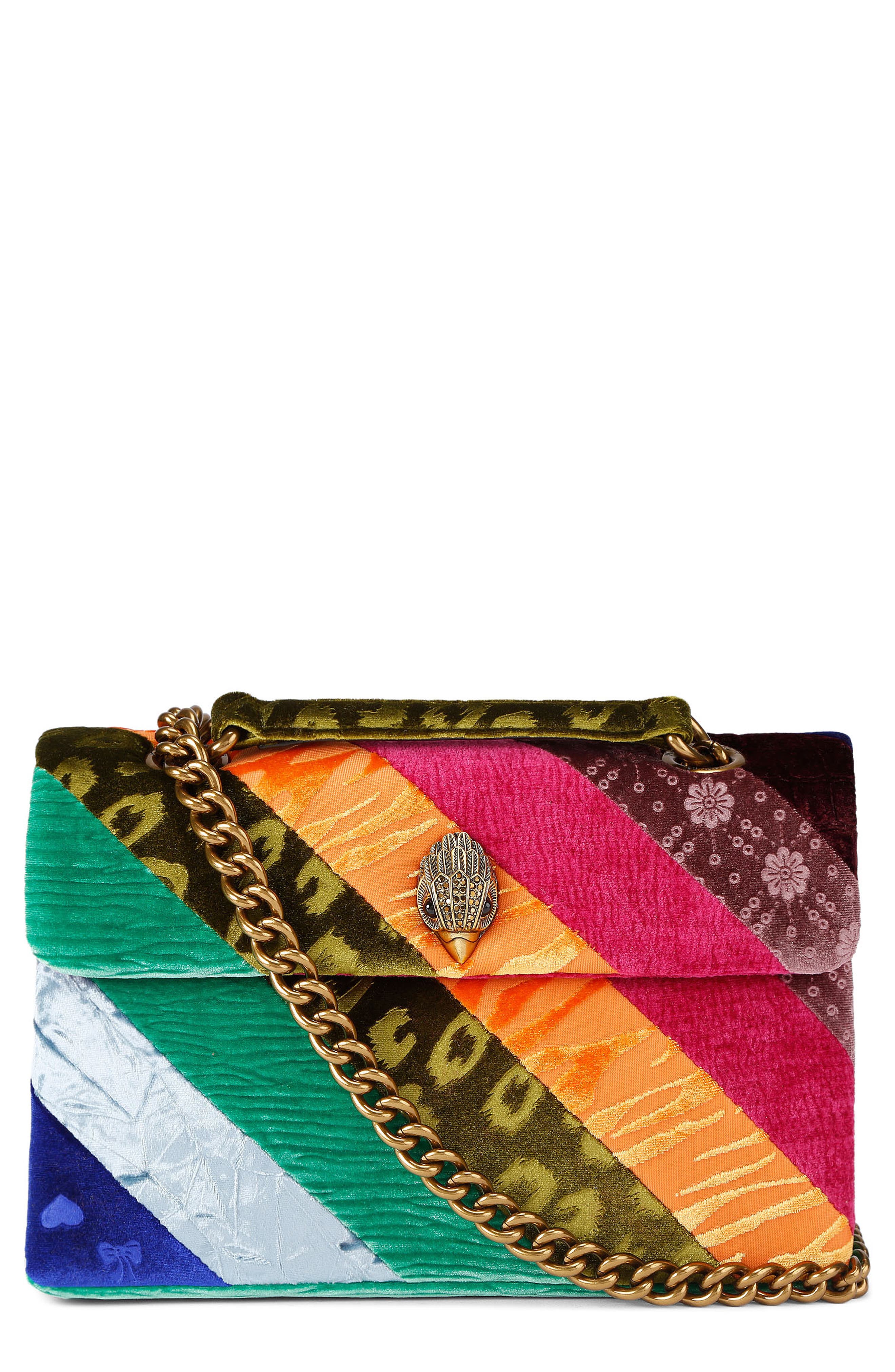 Kurt Geiger London Large Kensington Convertible Shoulder Bag, Main, color, Multi Stripe