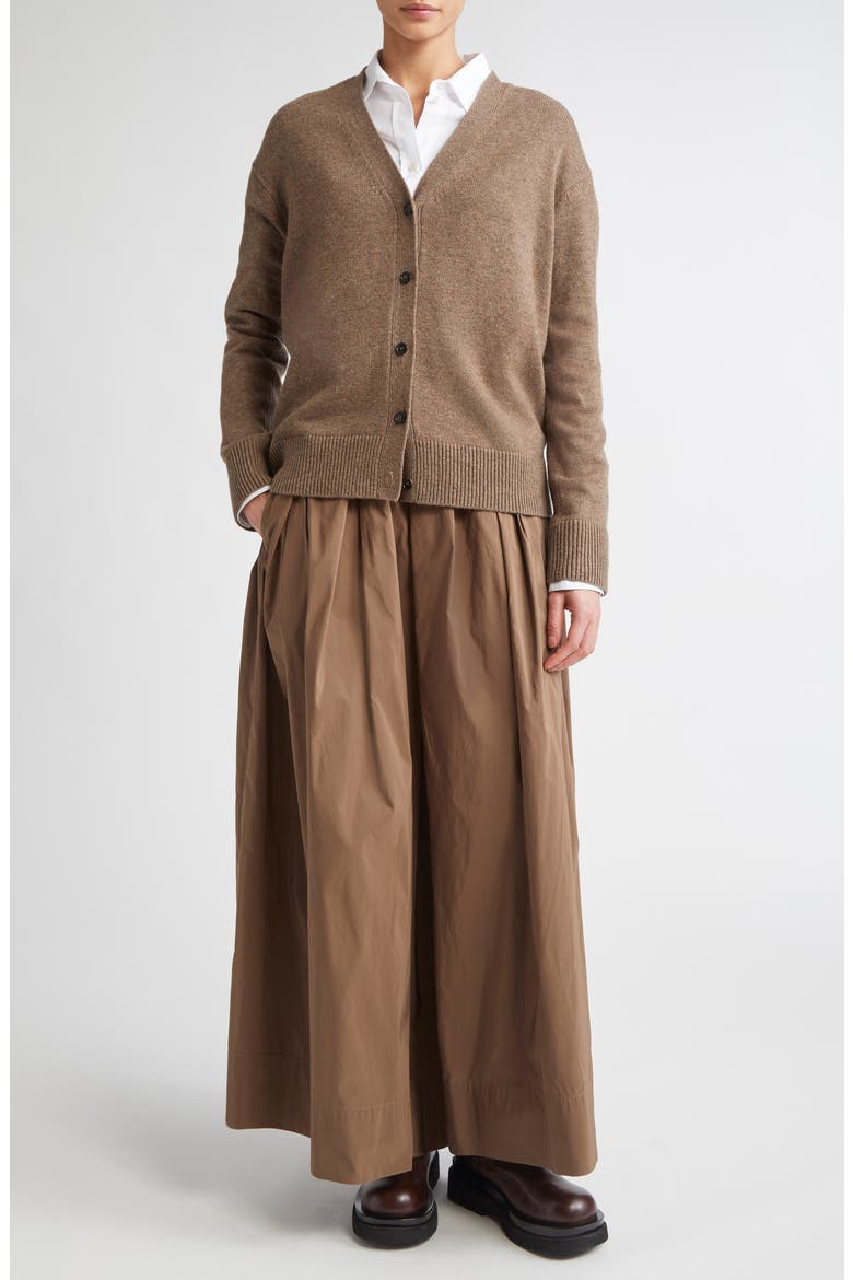 Cedro Relaxed Merino Wool & Cashmere Cardigan, Alternate, color, HAZELNUT BROWN