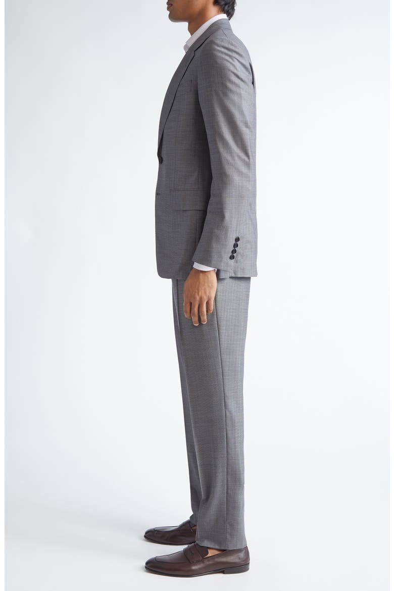 Plaid Centoventimila Wool Suit, Alternate, color, GREY/LIGHT BROWN
