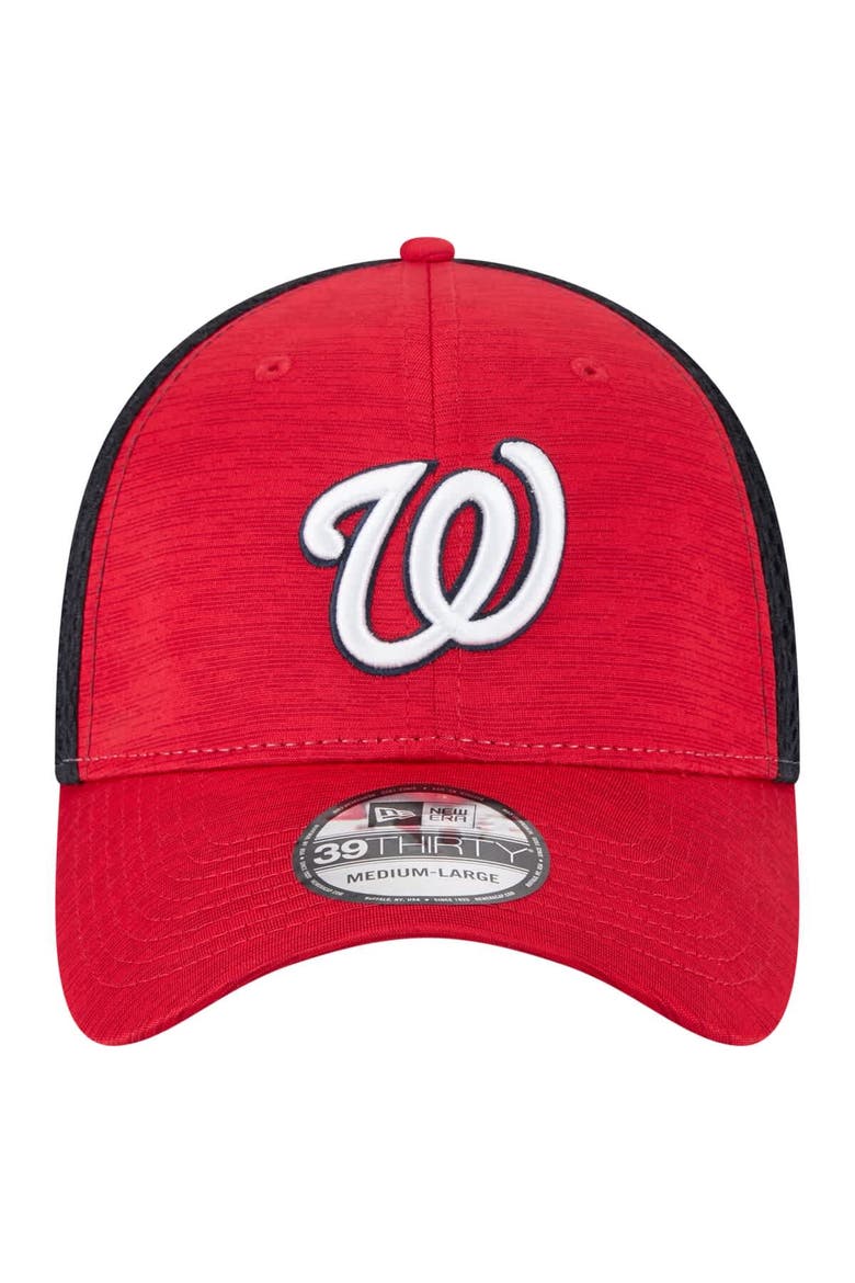 Men's New Era Red/Black Washington Nationals Neo 39THIRTY Flex Hat, Alternate, color, Red