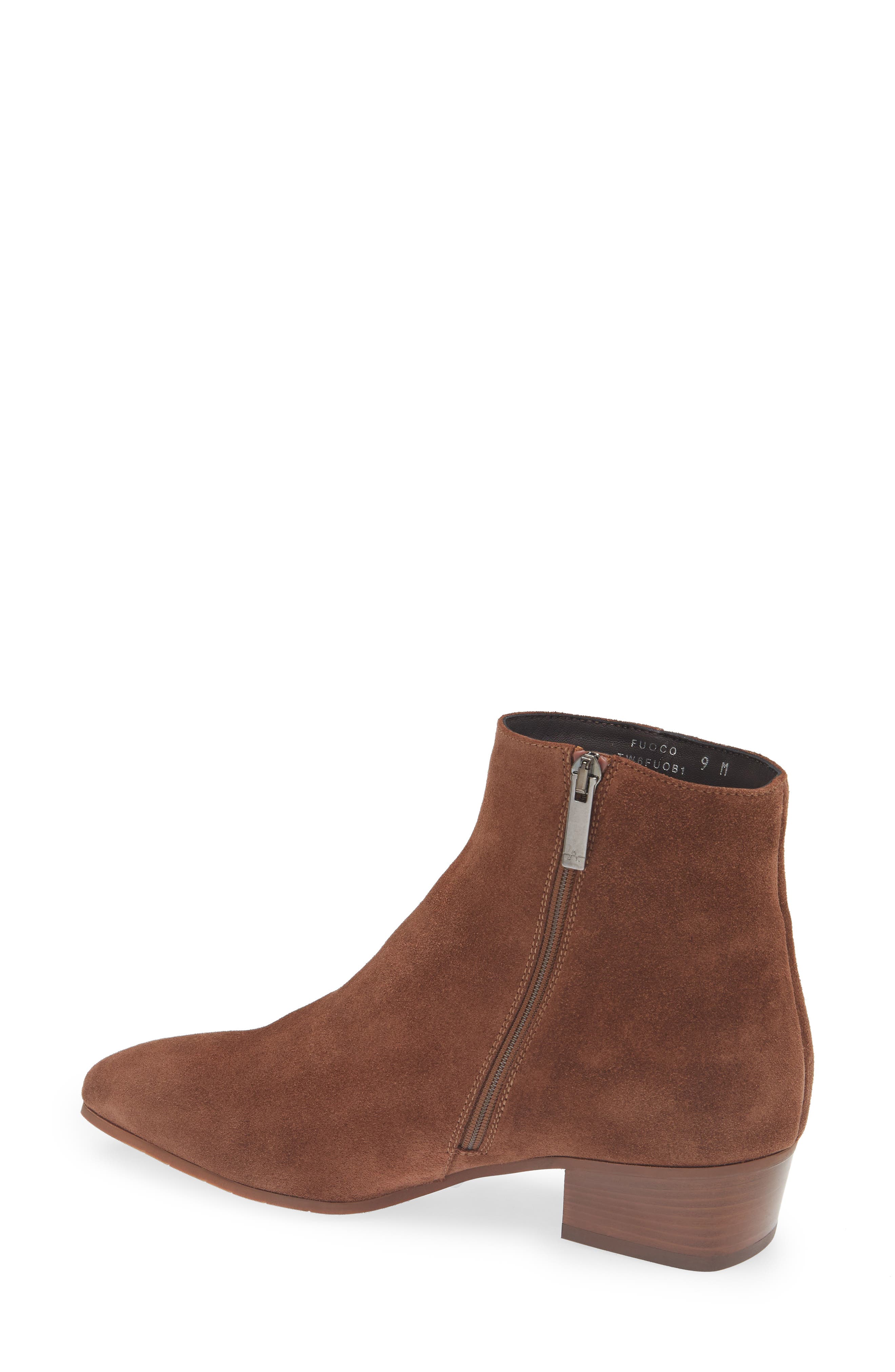 Fuoco Waterproof Bootie, Alternate, color, COGNAC SUEDE