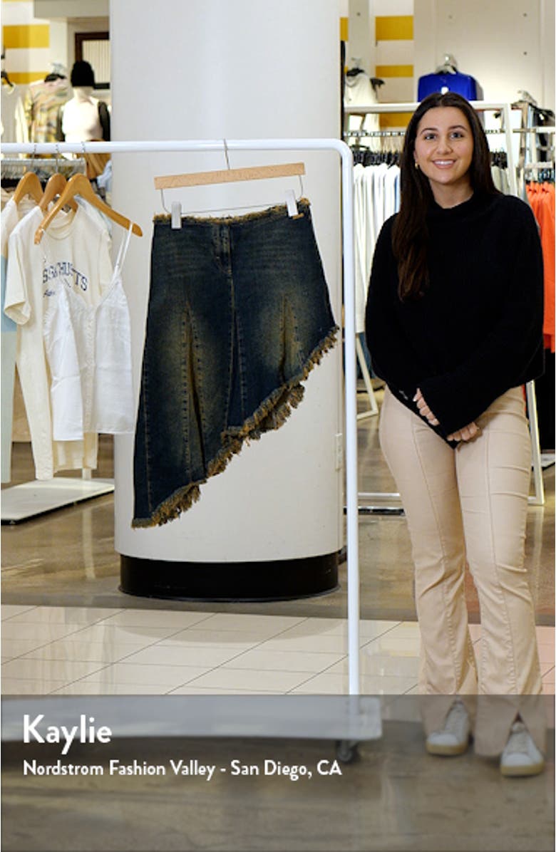 Asymmetric Denim Skirt, sales video thumbnail