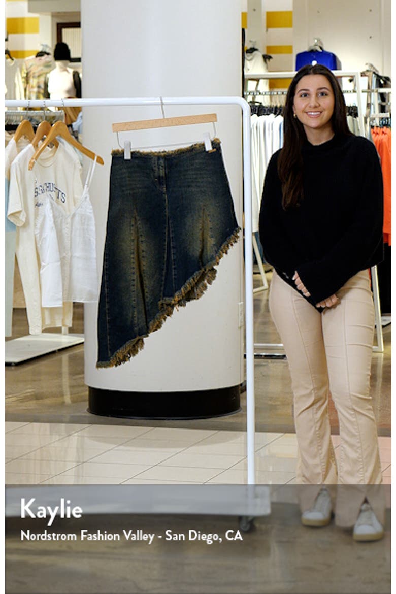 Asymmetric Denim Skirt video
