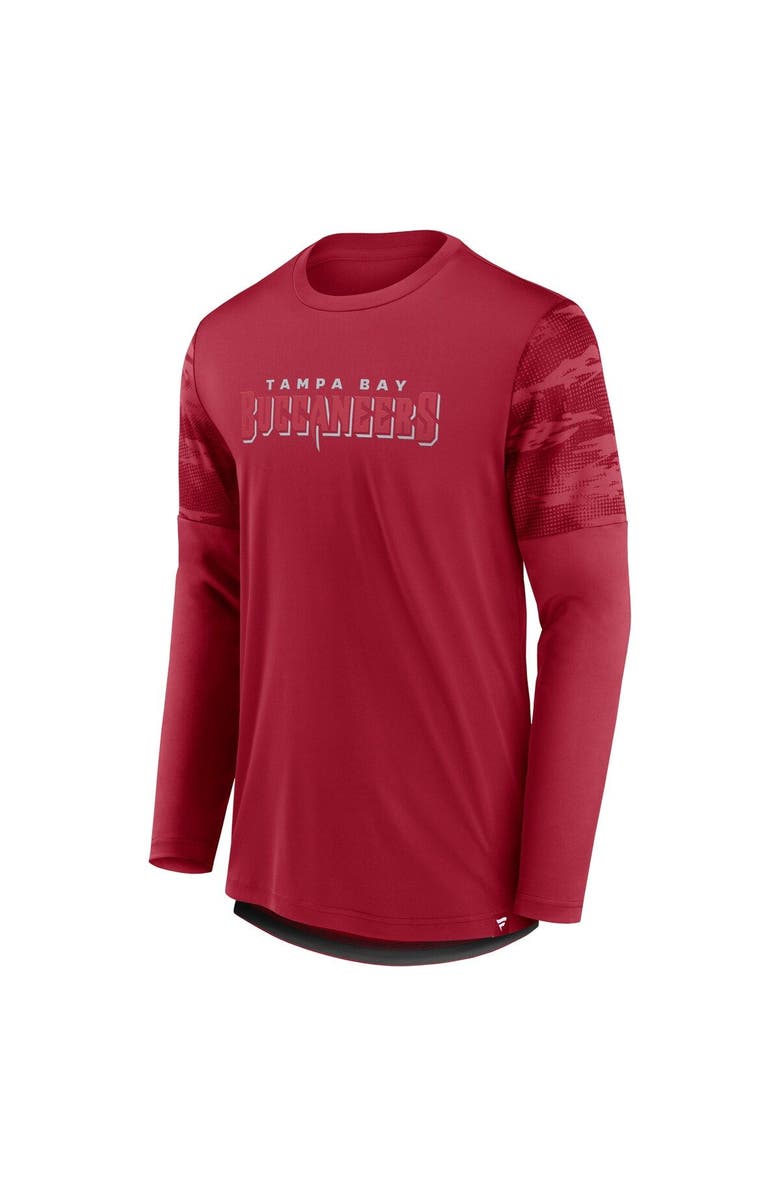 FANATICS Men's Fanatics Branded Red/Pewter Tampa Bay Buccaneers Square Off Long Sleeve T-Shirt, Alternate, color,