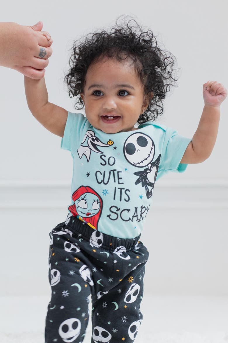 Nightmare Before Christmas Fleece Hoodie and Pants Set, Alternate, color, Blue Jack Sally
