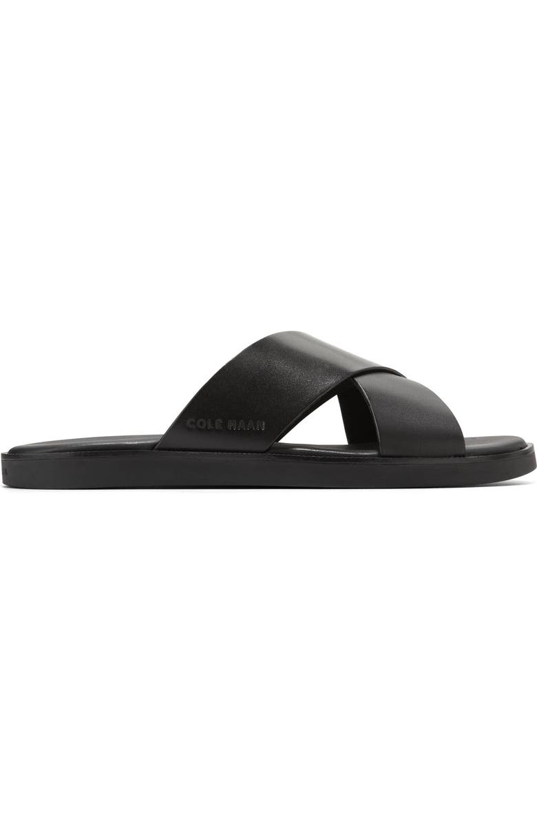 Cole Haan Nantucket Cross Strap Sandal, Alternate, color, Black/ Black