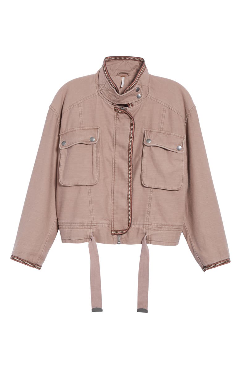 Free People Flight Line Bomber Jacket, Alternate, color, 