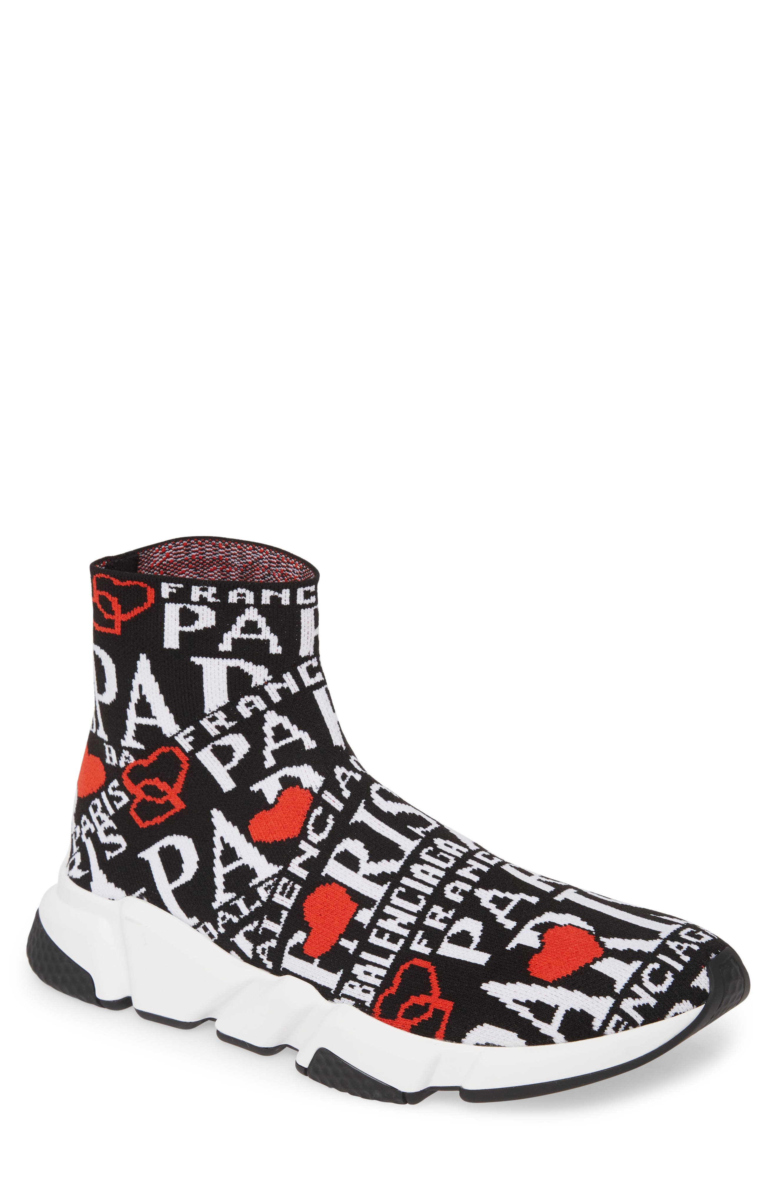 Balenciaga Speed High Slip-On, Main, color, 