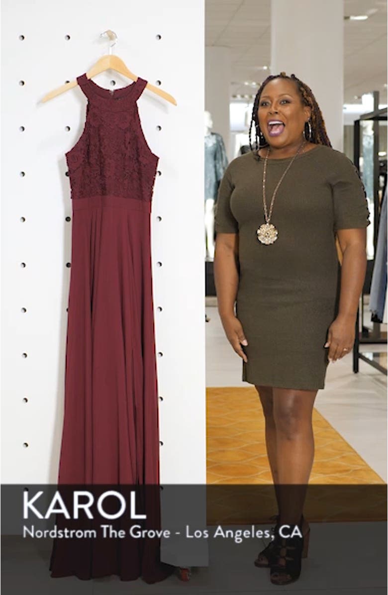 Love Poem Lace Halter Gown, sales video thumbnail