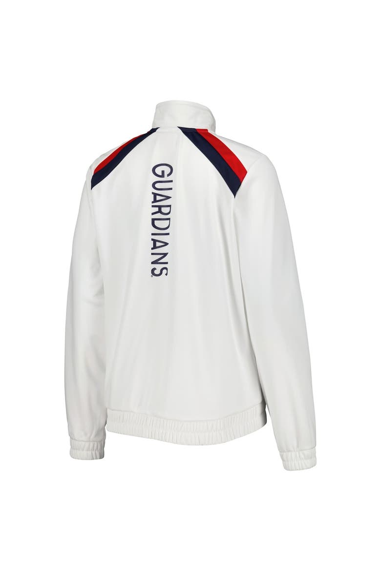 Women's G-III 4Her by Carl Banks White Cleveland Guardians Red Flag Full-Zip Track Jacket, Alternate, color, White