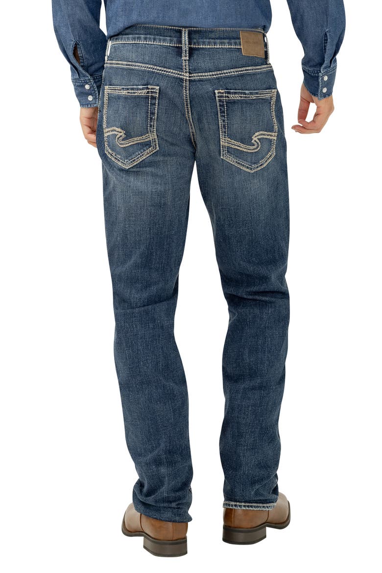 Zac Relaxed Fit Straight Leg Jeans, Alternate, color, CECIL