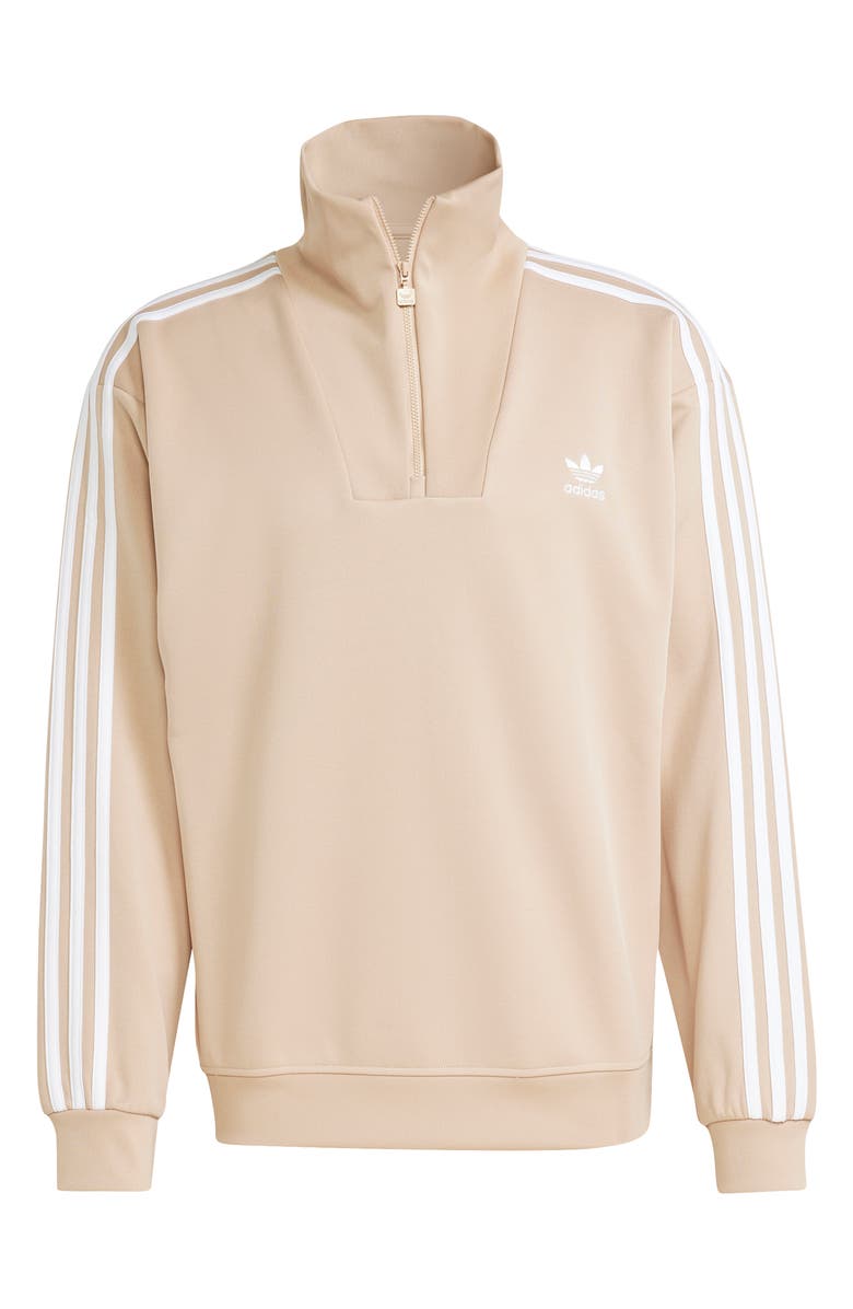 adidas Oversize Funnel Neck Quarter Zip Track Top | Nordstrom