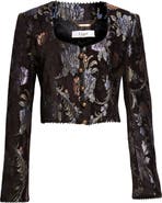 Chloé Floral Tapestry Jacquard Crop Jacket