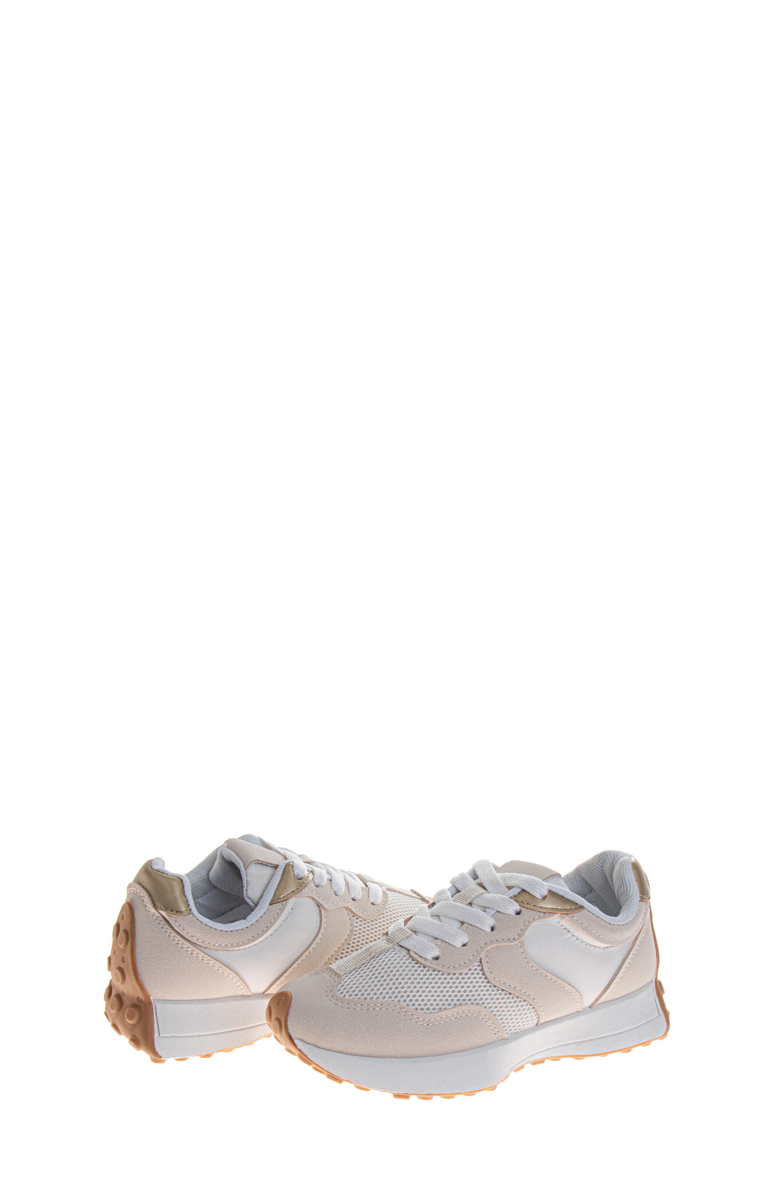 Kensie Kids' Layered Mesh Lace-Up Sneaker, Alternate, color, 