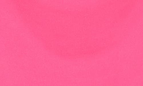 Renee C Cap Sleeve Ruched Crop Top In Fuchsia