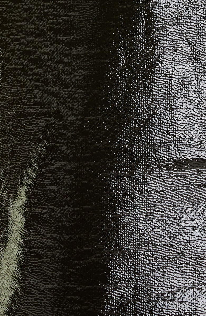 Courrèges Logo Patch Vinyl Trench Coat, Alternate, color,