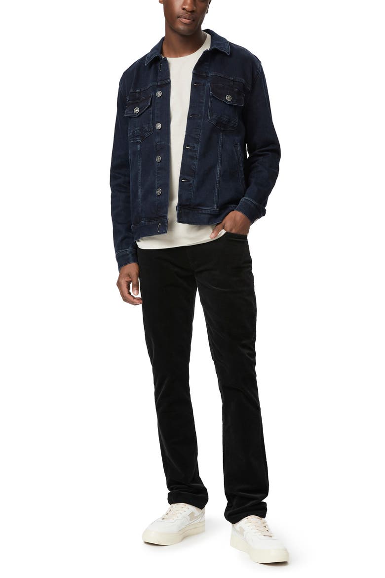 Lennox Slim Fit Corduroy Pants, Alternate, color, BLACK