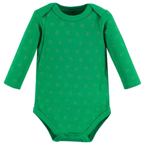 Hudson Baby Infant Breathable Cotton Long-sleeve Bodysuit Bundle 3 Count In White