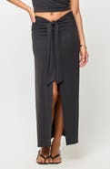 LSPACE Moonlit Tie Front Midi Skirt Cover-Up