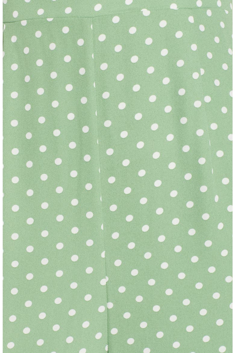 Polka Dot Jumpsuit, Alternate, color, MOSS