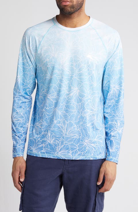 High Tide Hibiscus IslandZone® Floral Long Sleeve Rashguard