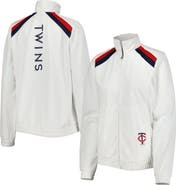 G-III 4HER BY CARL BANKS Women's G-III 4Her by Carl Banks White Minnesota Twins Red Flag Full-Zip Track Jacket
