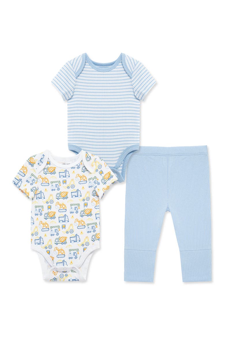 3-Peice Bodysuit & Leggings Set, Main, color, BLUE