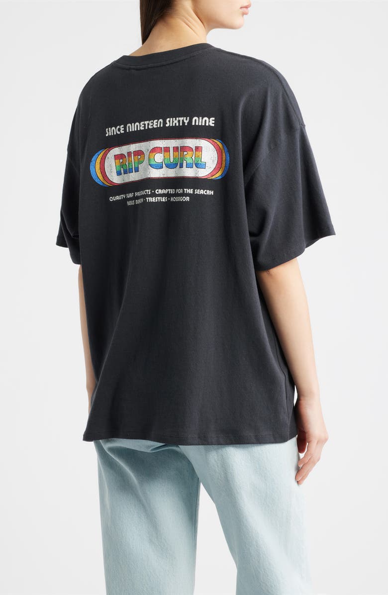 Rip Curl Surf Revival Heritage Relaxed Graphic T-Shirt, Alternate, color, Washed Black