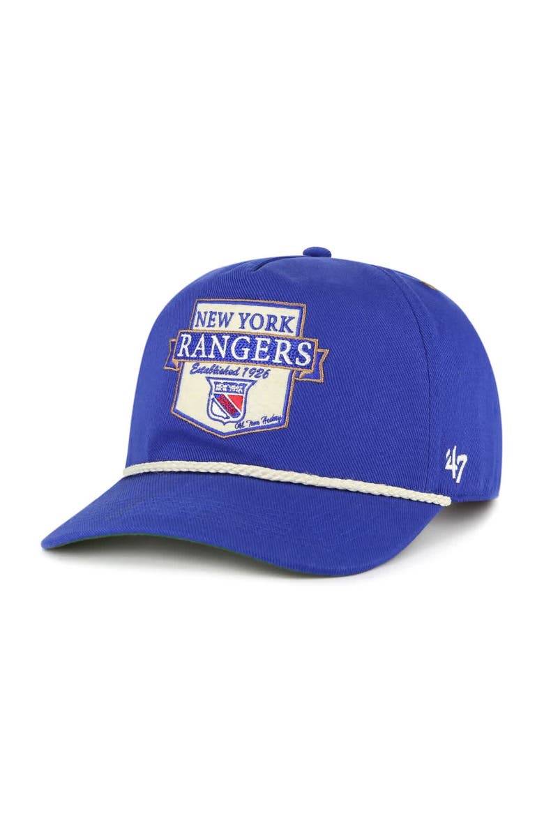 '47 Men's '47  Blue New York Rangers Old Time Hockey Rafter Sure Shot Hitch Adjustable Hat, Alternate, color, Blue