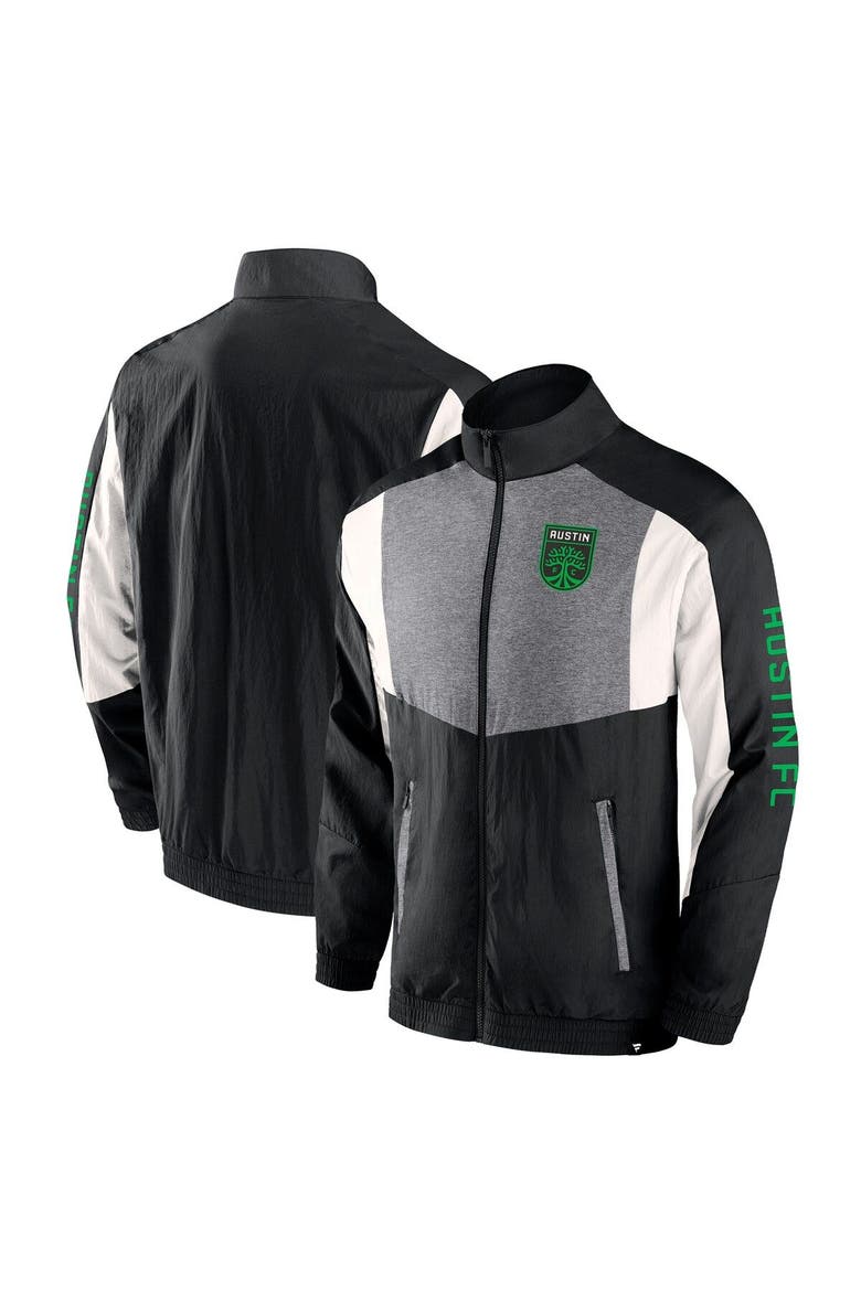 Men's Fanatics Branded  Black Austin FC Net Goal Raglan Full-Zip Track Jacket, Main, color, Black