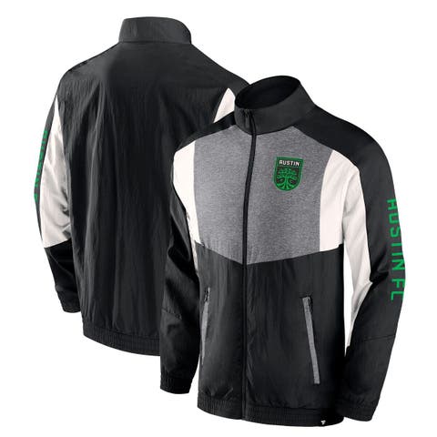 Men's Fanatics Branded  Black Austin FC Net Goal Raglan Full-Zip Track Jacket