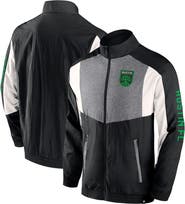 FANATICS Men's Fanatics Branded  Black Austin FC Net Goal Raglan Full-Zip Track Jacket
