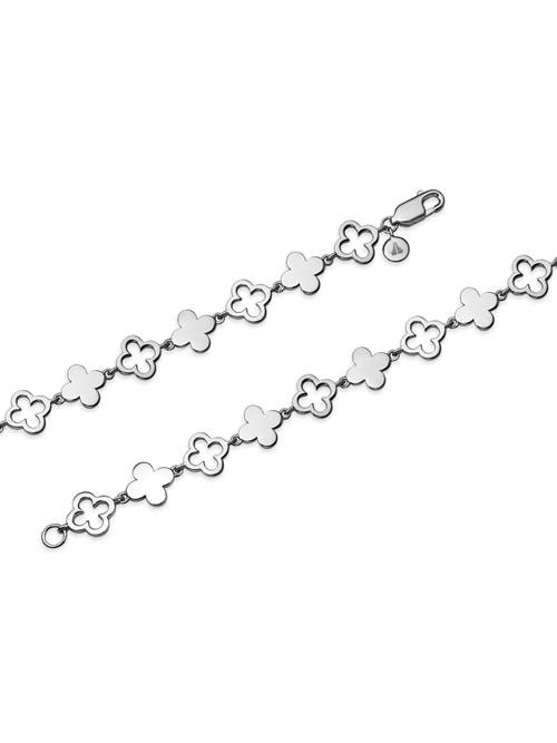 Devata Clover Chain Bracelet In Metallic