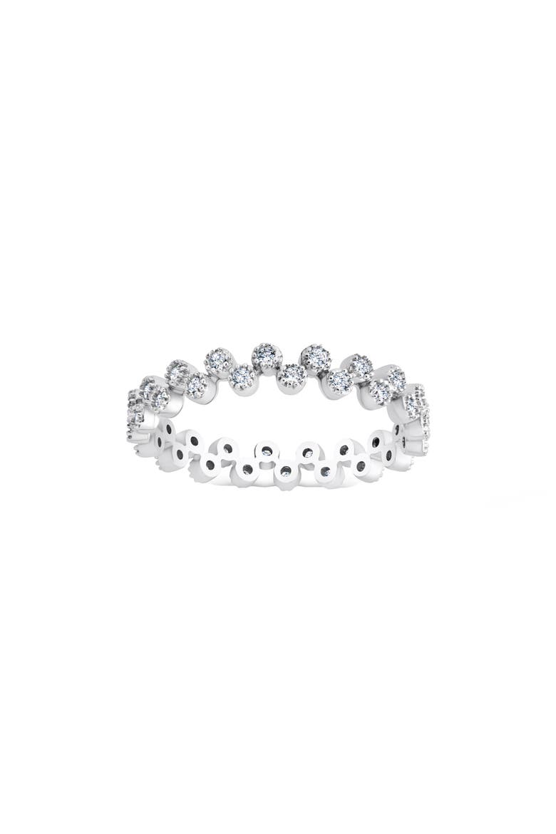 Cubic Zirconia Band Ring, Main, color, SILVER