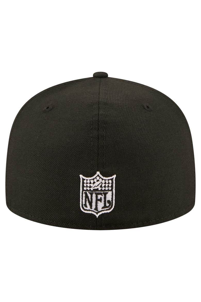 Men's New Era Black Atlanta Falcons 59FIFTY Fitted Hat, Alternate, color, Black